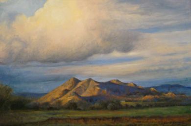 SONORAN DESERT - Black Mountain Summer 24x36 oil on canvas $9600: click to enlarge