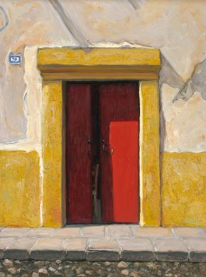 Mexico - Print - Puerta Roja - 0 canvas available - may be ordered - paper prints available: click to enlarge