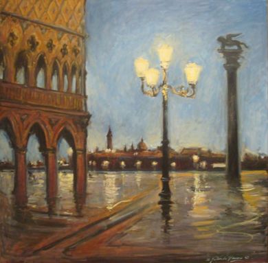 ITALY - San Marco Evening 36x36 - $20,000 : click to enlarge