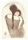 Etching - Mother and Child - 5&quot;x 3.5&quot;