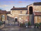 Italy - Print - Tuscan Country House - 24x32 canvas $805 -  paper print available $75.