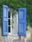 France - Print - Volets Bleus - canvas may be ordered, paper print available.
