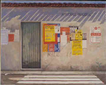 THE WALLS series - AFFICHAGE MUNICIPAL Original 23x29 $6500: click to enlarge