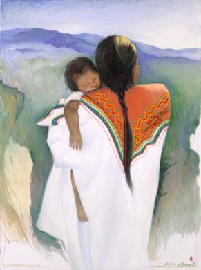 ***Mexico - Print - Mother and Child -  paper prints available: click to enlarge