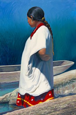 Maya con Barco 24x16 canvas available $495 now 35% off $321: click to enlarge