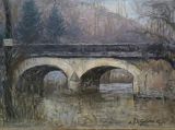 FRANCE - The Bridge 9x12 - $3200