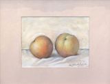 MEXICO - FRUIT AND VEGETABLE series - Two Peaches 11x14 